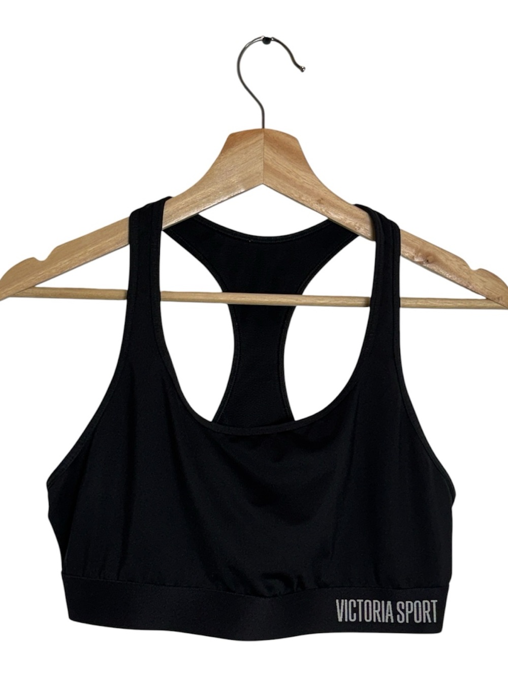Victoria’s Secret Victoria Sport Black Racerback Sports Bra XL $36 Retail